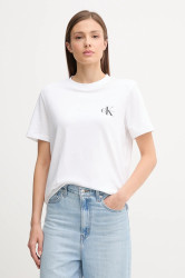 Bavlněné tričko Calvin Klein Jeans dámské, růžová barva, LV047C905G