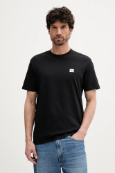 Bavlněné tričko Calvin Klein Jeans pánské, černá barva, s aplikací, LV04RC272G