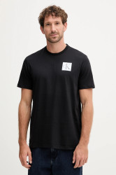 Bavlněné tričko Calvin Klein Jeans pánské, černá barva, s potiskem, LV04RC859G