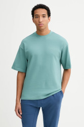 Bavlněné tričko Calvin Klein Underwear pánské, tyrkysová barva, s aplikací, LV00NM2929