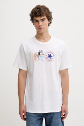 Bavlněné tričko Converse BLUEY