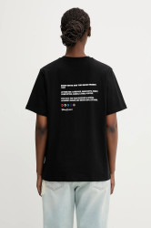 Bavlněné tričko Coperni x Disney Snow White dámské, černá barva, DJS03F5036SNO