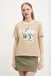 Bavlněné tričko Desigual LEMON