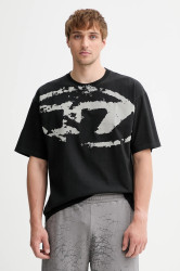 Bavlněné tričko Diesel T-BOXT-N14 pánské, černá barva, A13049.0DQAU