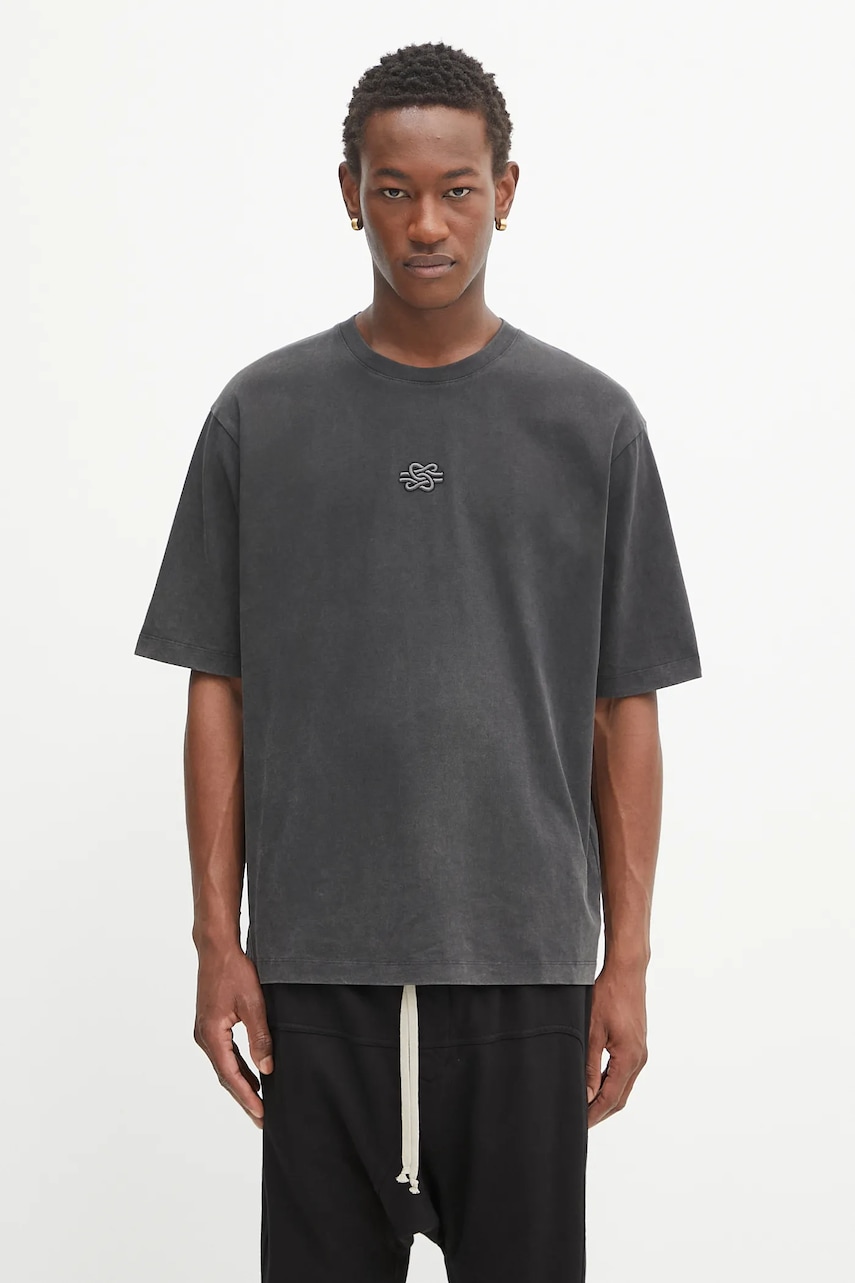 Bavlněné tričko Filling Pieces Boxy Embroidered