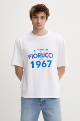 Bavlněné tričko Fiorucci White Dreaming 1967 Print Boxy Fit T-Shirt