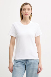 Bavlněné tričko G-Star dámské, bílá barva, D26248-D101