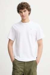 Bavlněné tričko G-Star pánské, bílá barva, D24449-B255