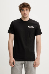 Bavlněné tričko G-Star pánské, černá barva, s potiskem, D26047-C336