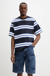 Bavlněné tričko G-Star pánské, tmavomodrá barva, D25962-D973