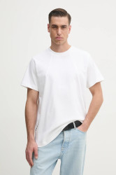 Bavlněné tričko G-Star Raw pánské, bílá barva, D26449-C784