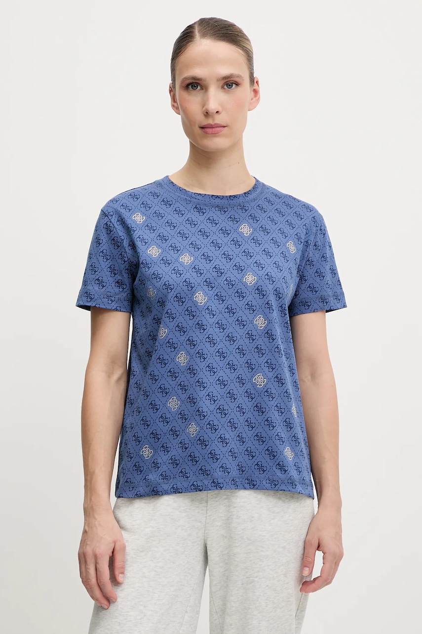 Bavlněné tričko Guess CHRYSANTA