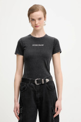 Bavlněné tričko Guess Jeans dámské, černá barva, W5BI26 I3Z14