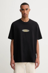Bavlněné tričko Guess Jeans pánské, černá barva, s potiskem, M5BI29 K8FQ4