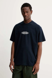 Bavlněné tričko Guess Jeans pánské, tmavomodrá barva, s potiskem, M5BI29 K8FQ4