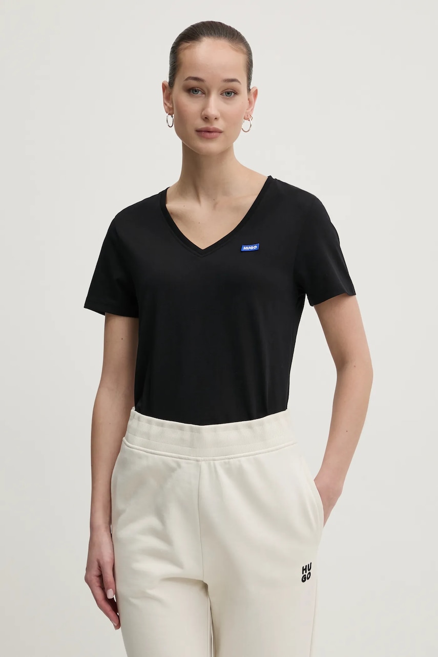 Bavlněné tričko Hugo Blue Classic V_B