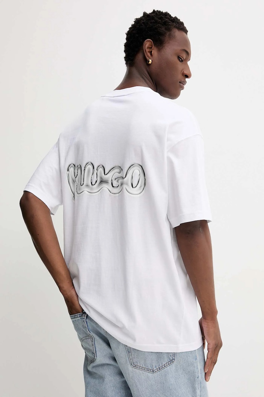 Bavlněné tričko Hugo Blue Nyrotee