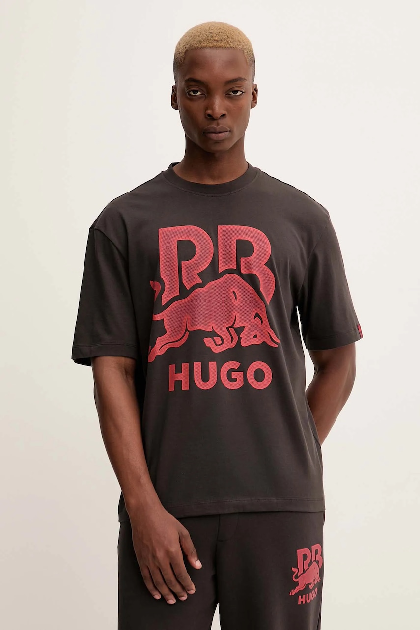 Bavlněné tričko HUGO Dayla_RB