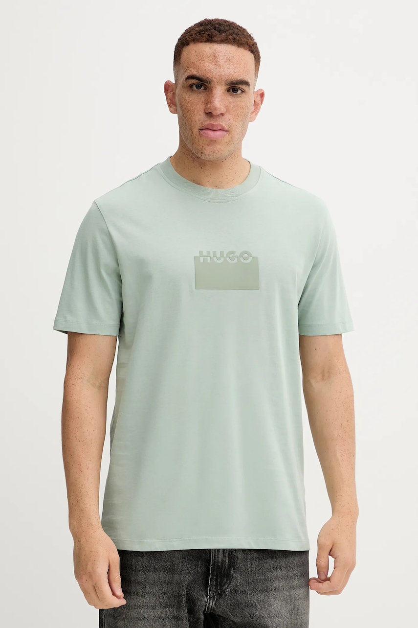 Bavlněné tričko HUGO Delastio