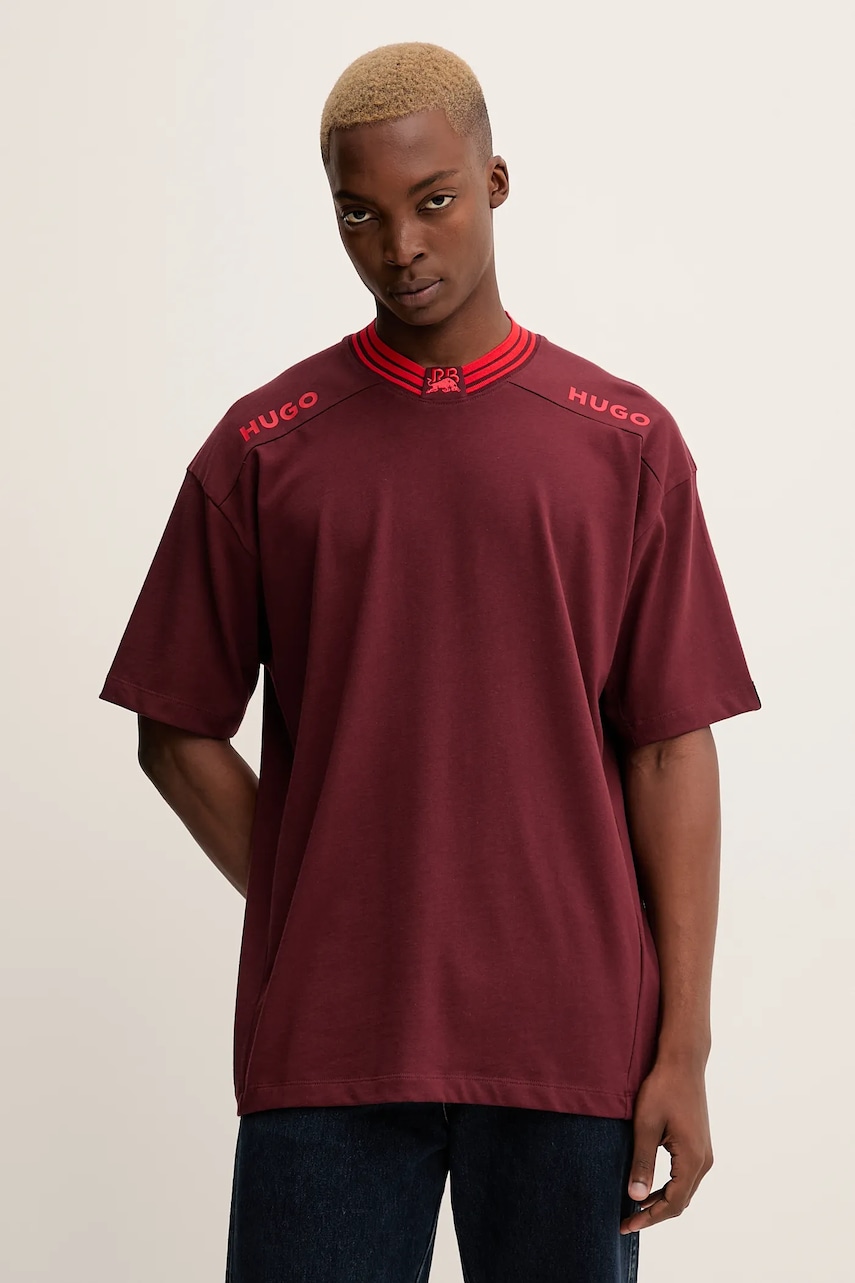 Bavlněné tričko HUGO Dydall_RB