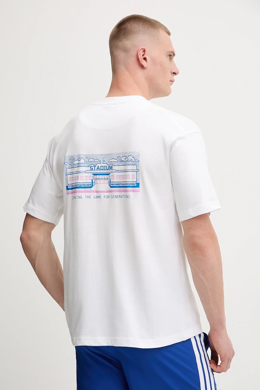 Bavlněné tričko Hummel pánské, bílá barva, 227559