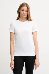 Bavlněné tričko Joop! dámské, bílá barva, 30049367