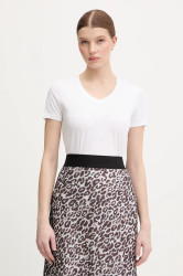 Bavlněné tričko Joop! dámské, bílá barva, 30049368