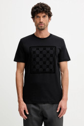 Bavlněné tričko Joop! pánské, tmavomodrá barva, s potiskem, 30047429