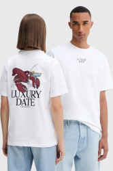 Bavlněné tričko Kaotiko bílá barva, s potiskem, AR021-01S-G002