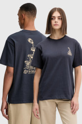 Bavlněné tričko Kaotiko tmavomodrá barva, s potiskem, AR020-01-G002