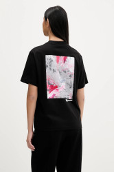 Bavlněné tričko Karl Lagerfeld Jeans dámské, černá barva, B1W17058