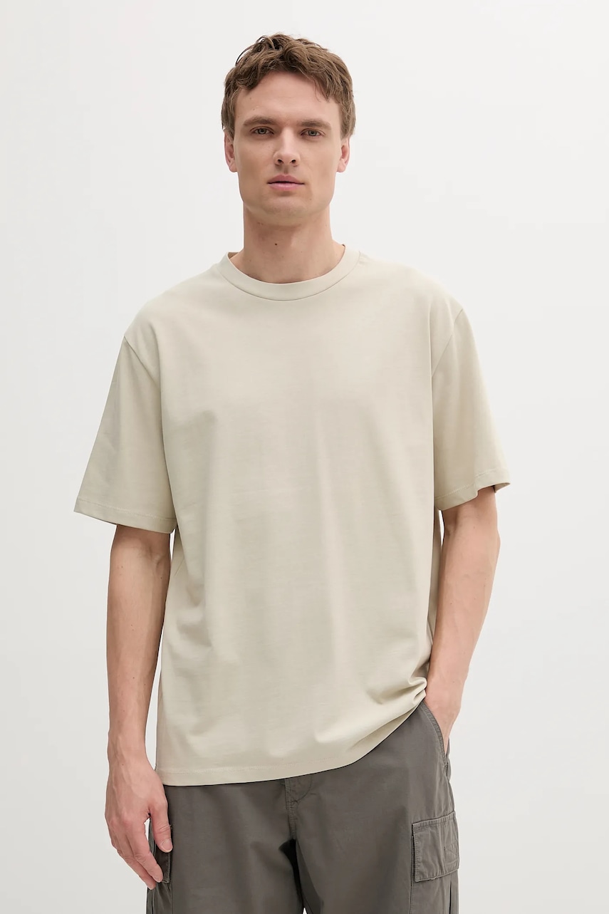 Bavlněné tričko Lindbergh pánské, černá barva, 30-400120B