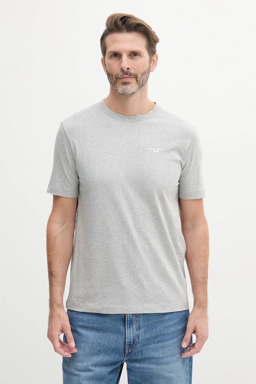 Bavlněné tričko Marc O'Polo 2-pack pánské, černá barva, 5000006181