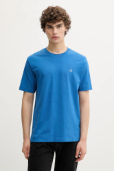 Bavlněné tričko Marc O'Polo pánské, modrá barva, s potiskem, 526201251054