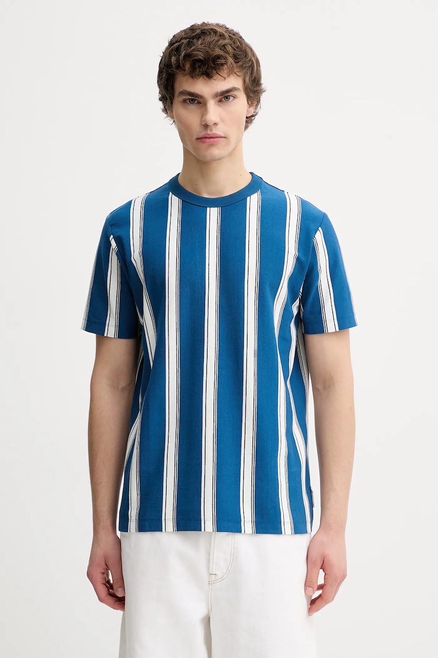 Bavlněné tričko Marc O'Polo pánské, tmavomodrá barva, 5000007714