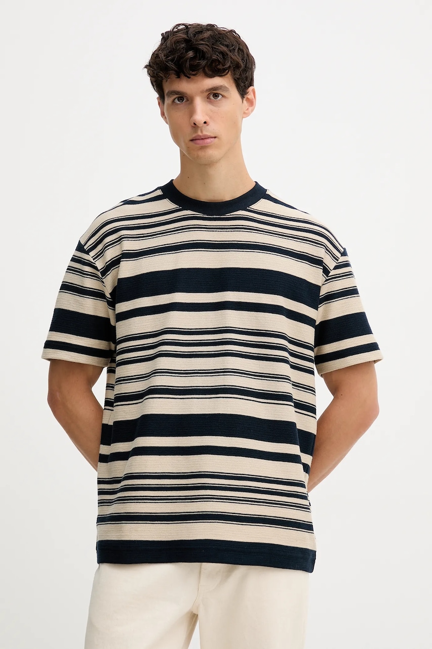 Bavlněné tričko Marc O'Polo pánské, tmavomodrá barva, 528307551200