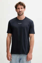 Bavlněné tričko Marc O'Polo pánské, tmavomodrá barva, s potiskem, B21201251382