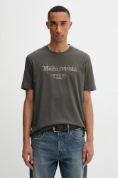 Bavlněné tričko Marc O'Polo pánské, zelená barva, s potiskem, 528230551196