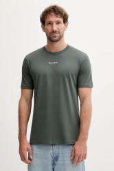 Bavlněné tričko Marc O'Polo pánské, zelená barva, s potiskem, B21201251382