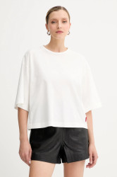 Bavlněné tričko MAX&Co. dámské, bílá barva, 2526976023200