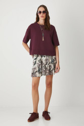 Bavlněné tričko Medicine dámské, vínová barva