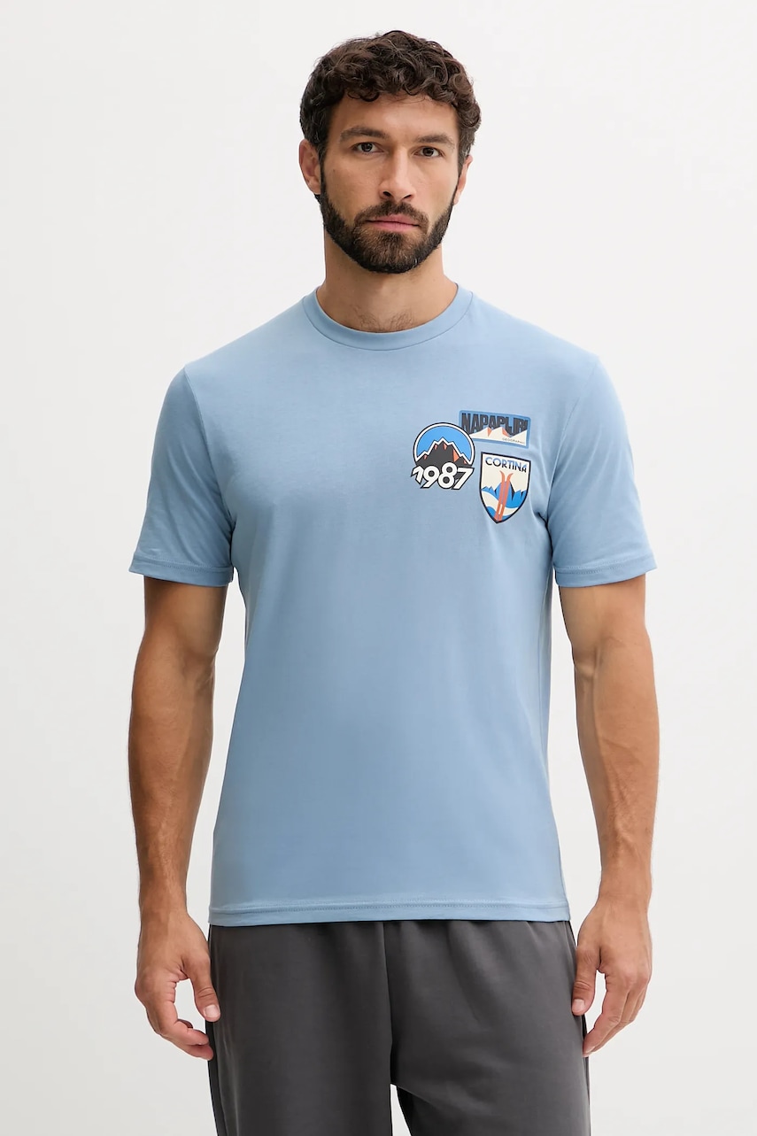 Bavlněné tričko Napapijri S-Montepiana