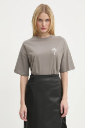 Bavlněné tričko Never Fully Dressed Washed Grey Mystcial Tee