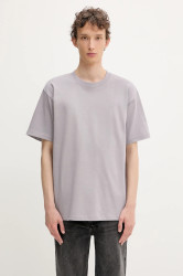Bavlněné tričko Norse Projects Norse Standard Heavy Loose T-shirt pánské, fialová barva, N01.0679.6017