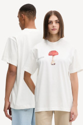 Bavlněné tričko Pangaia bílá barva, s potiskem, 10002601