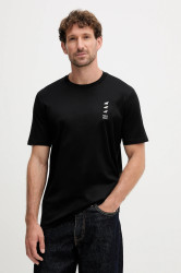 Bavlněné tričko Paul&Shark Knitwear pánské, černá barva, s potiskem, 15311628