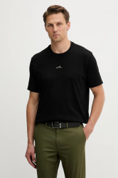 Bavlněné tričko Paul&Shark Knitwear pánské, černá barva, s potiskem, 15311639