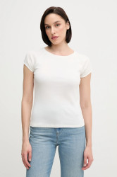 Bavlněné tričko Pedro del Hierro dámské, bílá barva, 4539619
