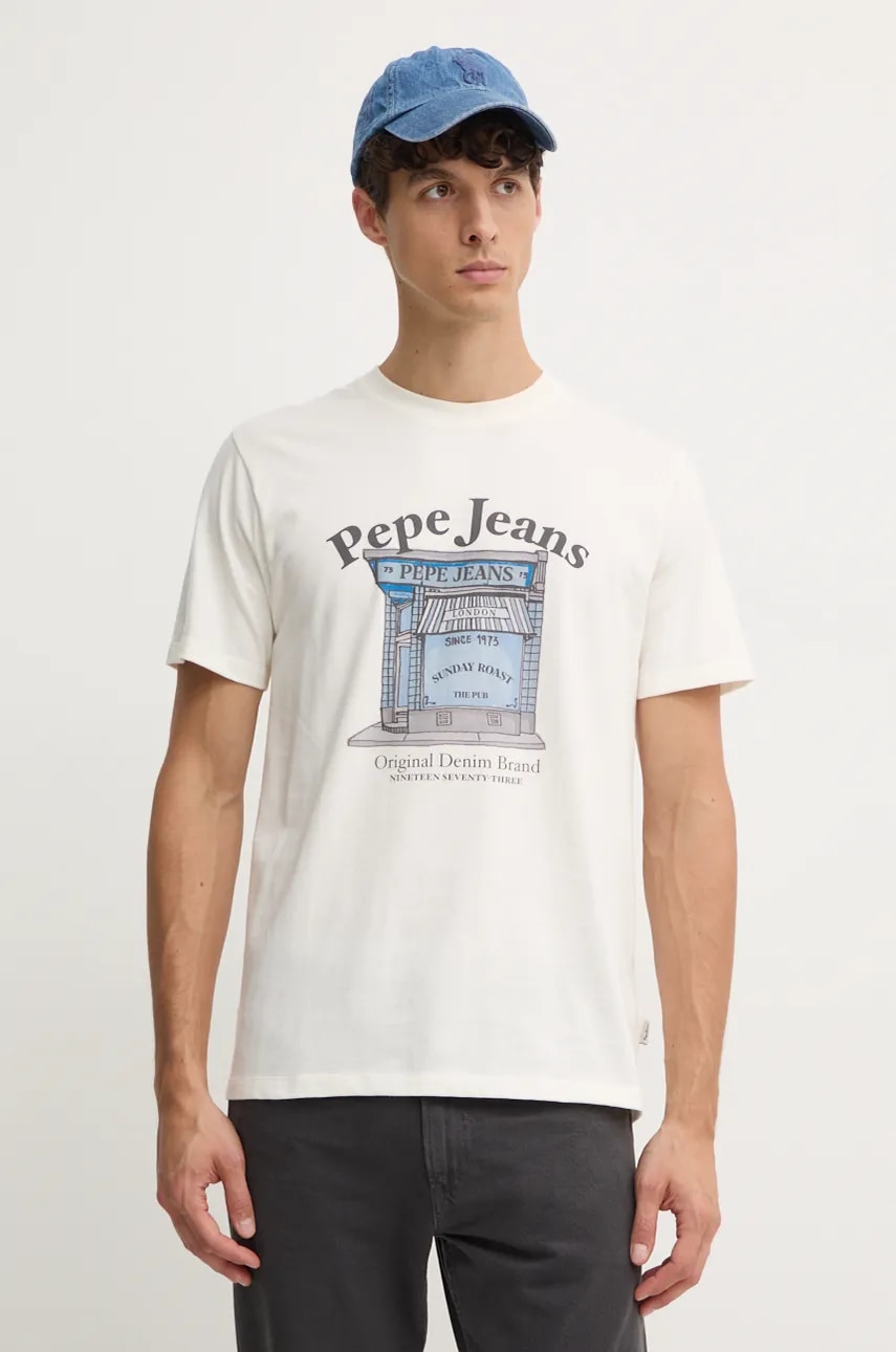 Bavlněné tričko Pepe Jeans AGGO