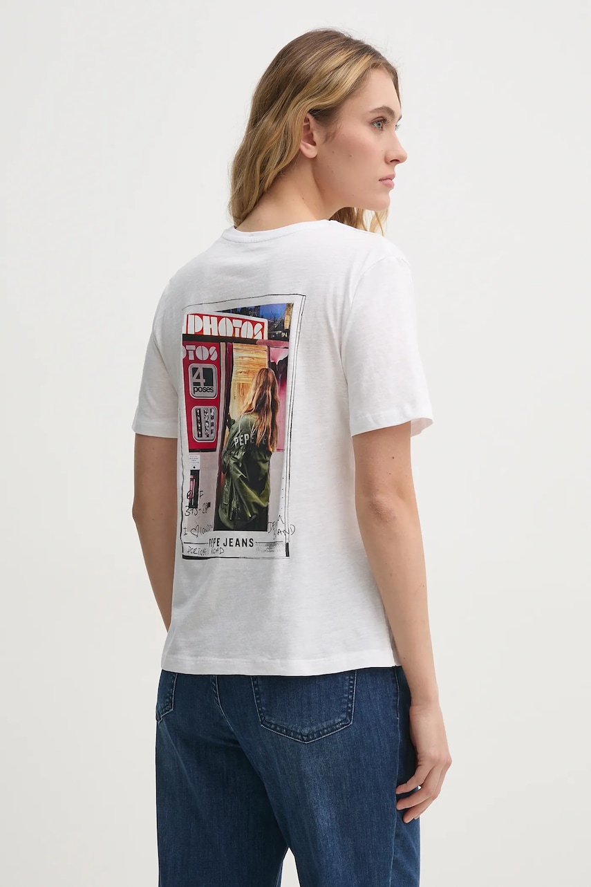 Bavlněné tričko Pepe Jeans REI